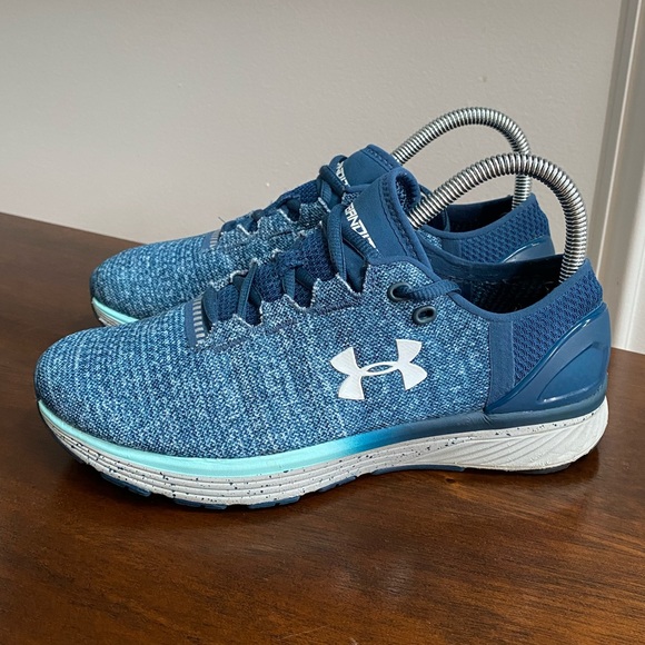 Under Armour Shoes - Under Armour Womens Charged Bandit 3 Blue Running Shoe 1298664-918 Size 7.5
